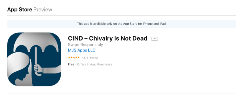 CiND is available in the App Store