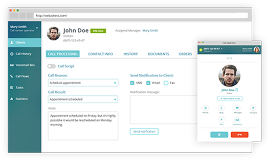 KAZOO Call Center CRM Integration - All-in-One VoIP Features